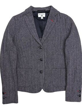 INES DE LA FRESSANGE Uniqlo Blazer Jacket WOOL Blend Sport Coat Womens XS